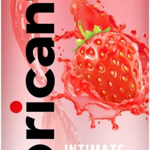 No Rinse Water-Based Personal Lubricant, Strawberry Flavored Lube, Intimate Longlasting Non-Sticky Gel for Couples Massage (Strawberry)