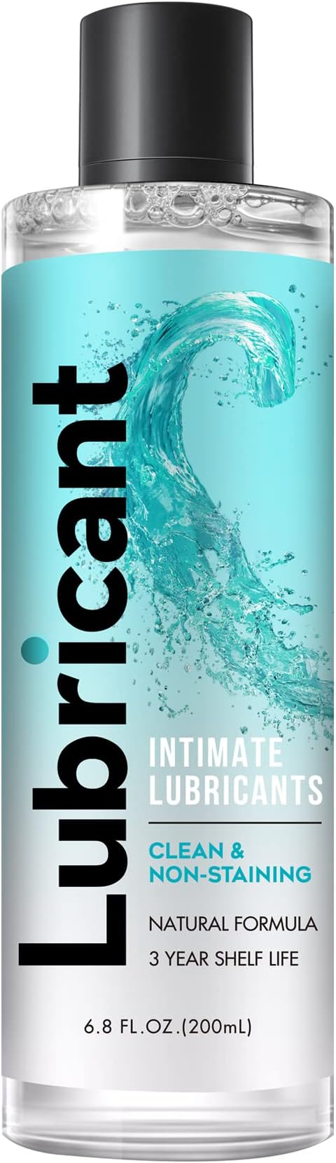 Water-Based Personal Lubricant, No Rinse Flavored Lube, Intimate Longlasting Non-Sticky Gel for Couples Massage (Generic)