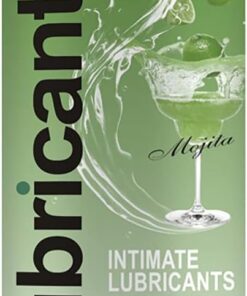 No Rinse Water-Based Personal Lubricant, No-Residue Flavored Lube, Intimate Longlasting Non-Sticky Gel for Couples Massage - 6.8 Oz (Mojito)