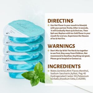 Flavored Edible Lube for Oral Blowjob Jelly Sex Oral Water for Couple Adult, No Rinse Lubricant 10 -Pack (Strawberry & Mint) - Image 4