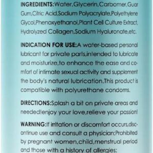 Water-Based Personal Lubricant, No Rinse Flavored Lube, Intimate Longlasting Non-Sticky Gel for Couples Massage (Generic) - Image 3