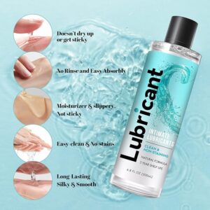 Water-Based Personal Lubricant, No Rinse Flavored Lube, Intimate Longlasting Non-Sticky Gel for Couples Massage (Generic) - Image 4