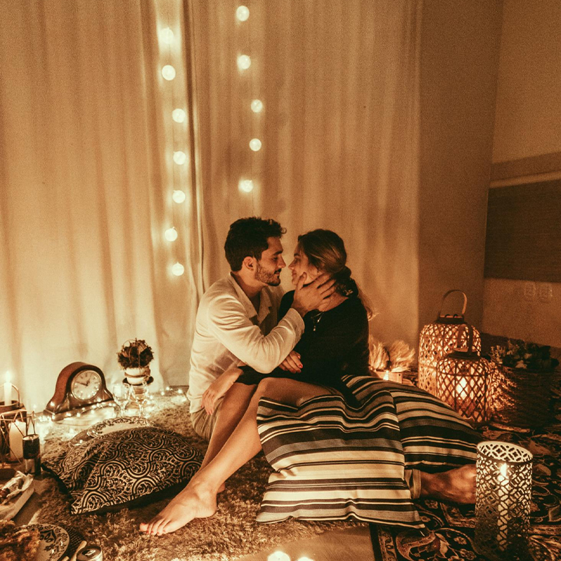 Lovers are together with love