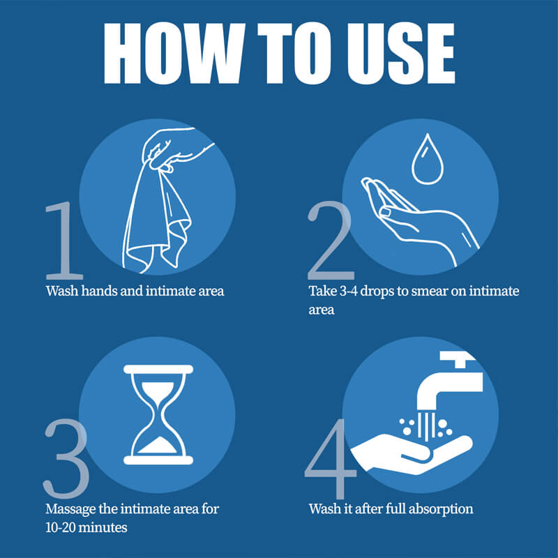 Step by step to use massage oil