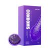 Large Particles Condoms, Natural Rubber Latex Male - 8 Pieces