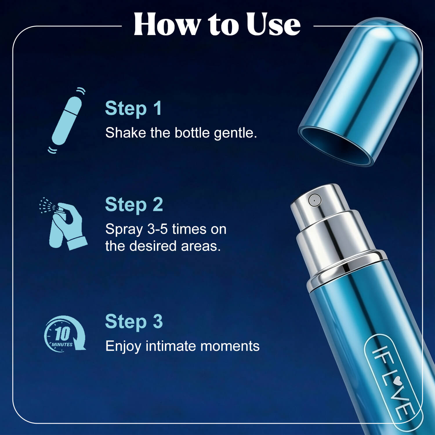 Men Delay Spray - Gentle Soothing Formula, Couple's Intimate Care Support for Extended Sensation & Comfort - 5mL Travel Size - Image 6