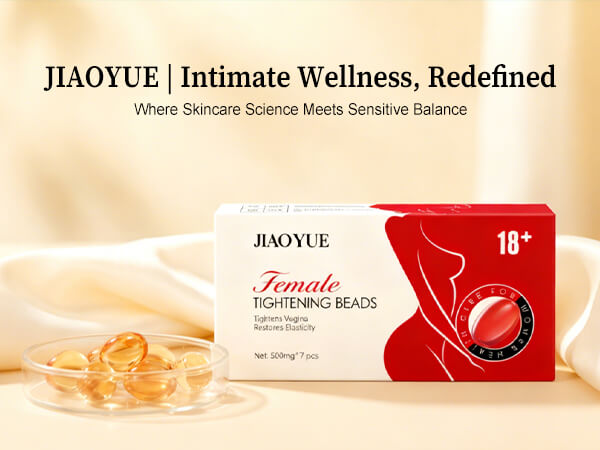 JIAOYUE Liquibeads dissolving intimate beads plant‑based vaginal moisturizer for women