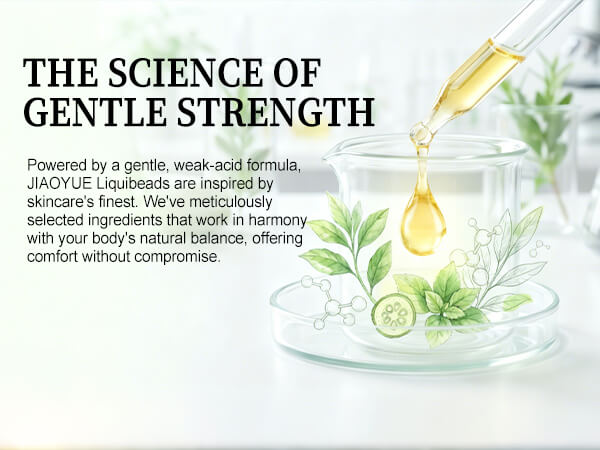 Plant‑based ingredients for feminine intimate care beads, vitamin E, almond oil, lavender oil