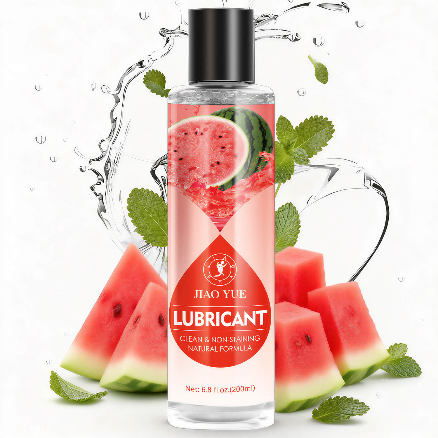 Watermelon Flavored Water‑Based Personal Lubricant 6.8 Fl Oz bottle front view