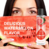 Water‑based watermelon lube ingredient list with hyaluronate and plant extract