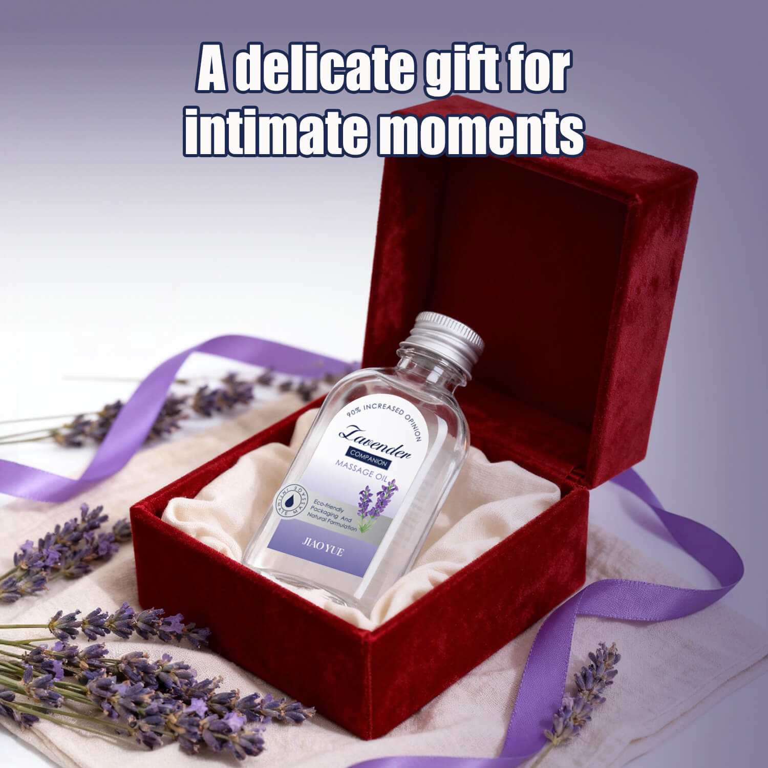 Natural lavender scent for aromatherapy body massage oil