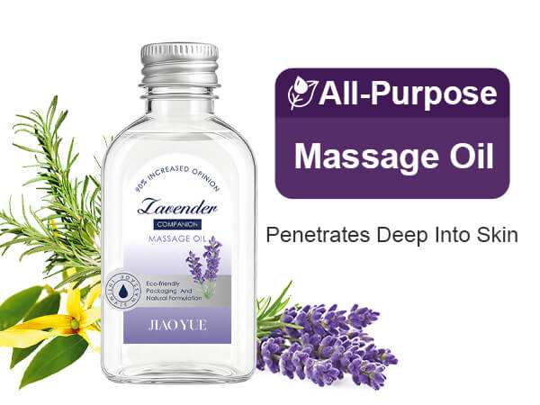 Natural lavender scent for aromatherapy body massage oil