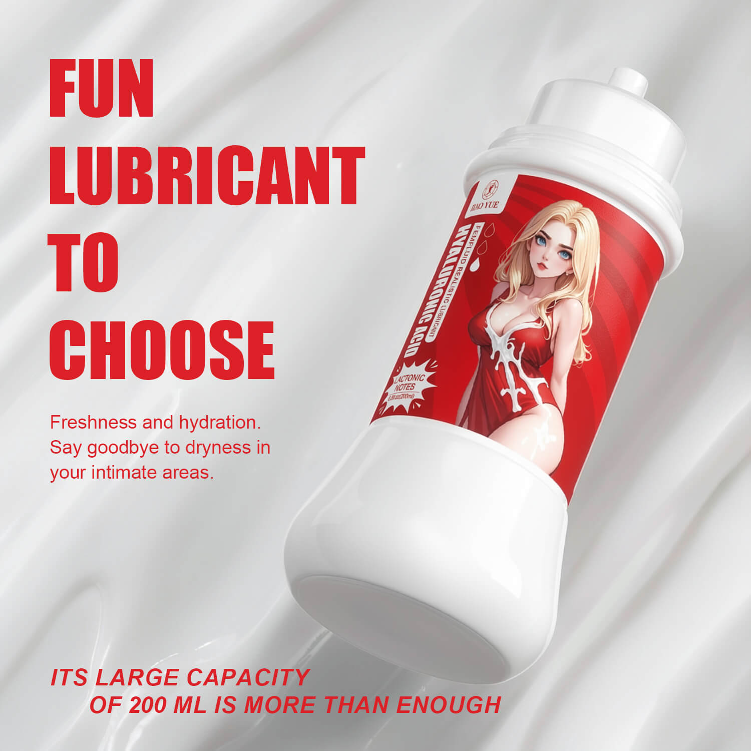 Easy Rinse Hygienic Pour-Spout Water-Based Lubricant
