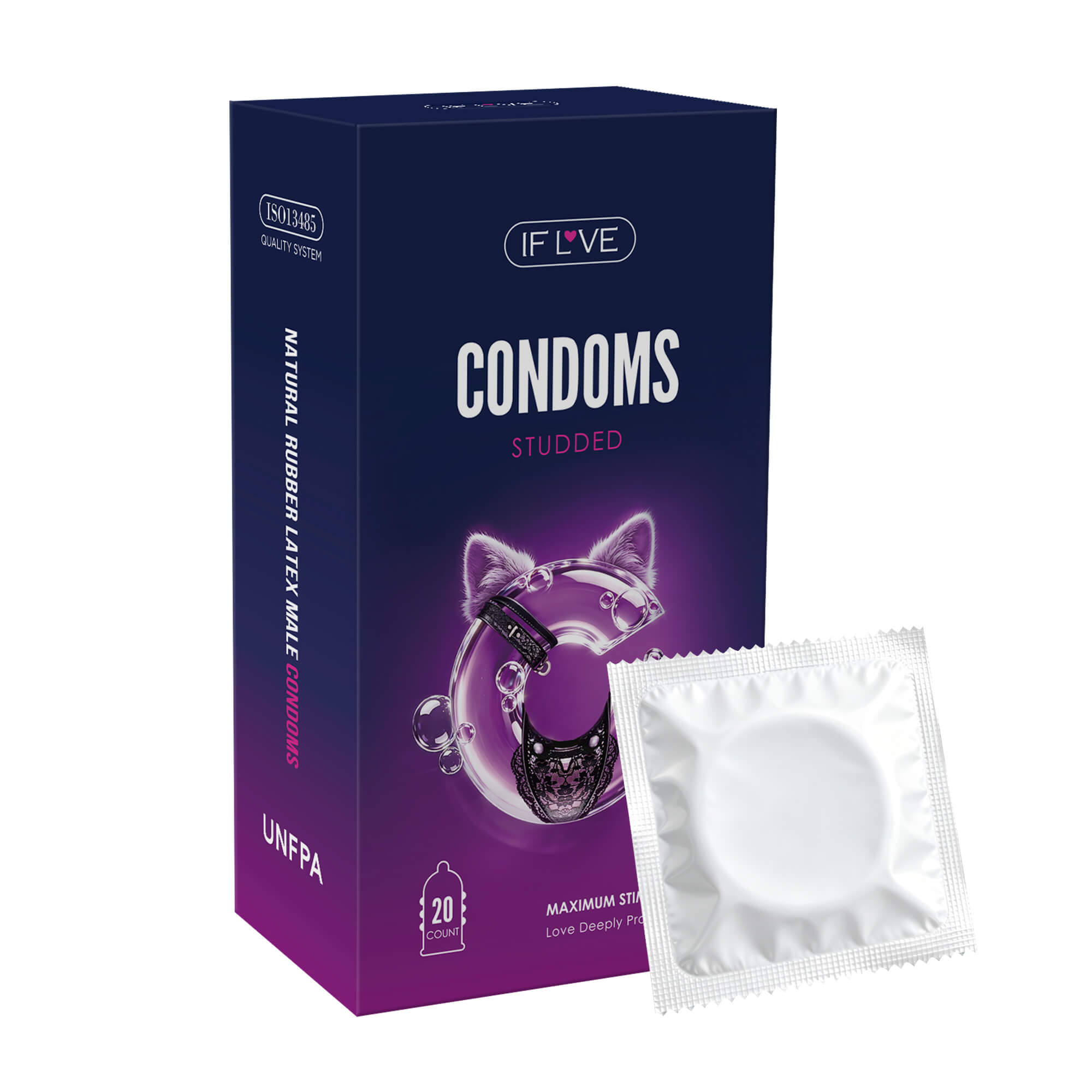 studded lubricated condoms
