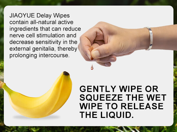 Men’s Disposable Intimate Delay Wipes 6 Counts Portable Pack