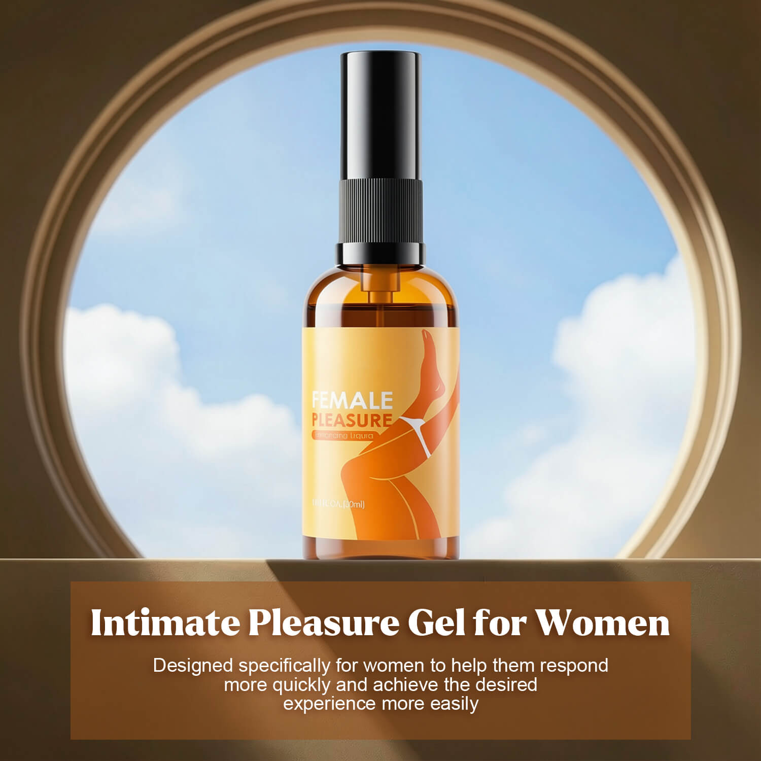 Sensory Pleasure Intimate Gel for Women, Water-Based 1.01 Fl Oz - Image 3