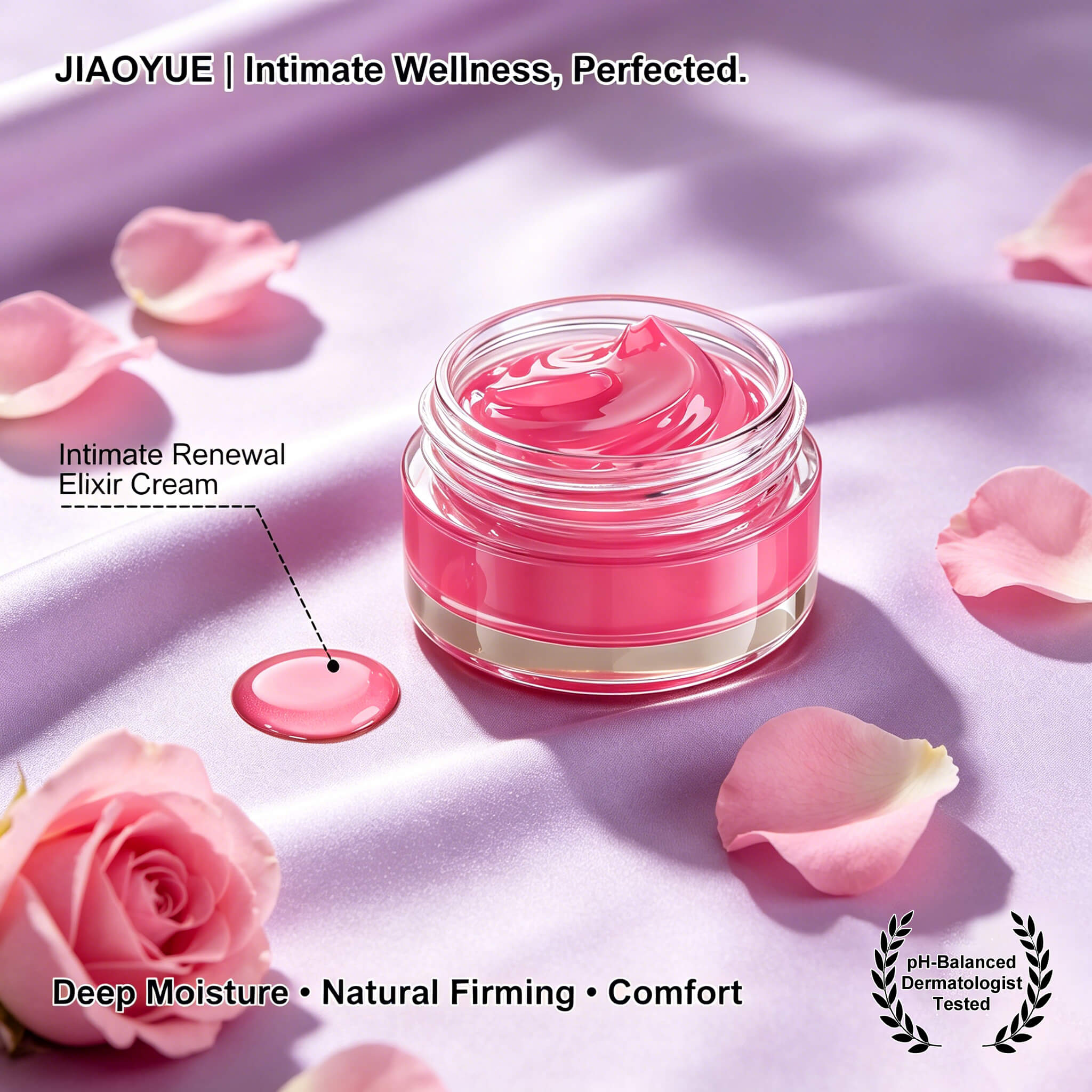 Women using Feminine Vaginal Firming Cream for Intimacy, gentle intimate skincare to boost confidence during intimate moments