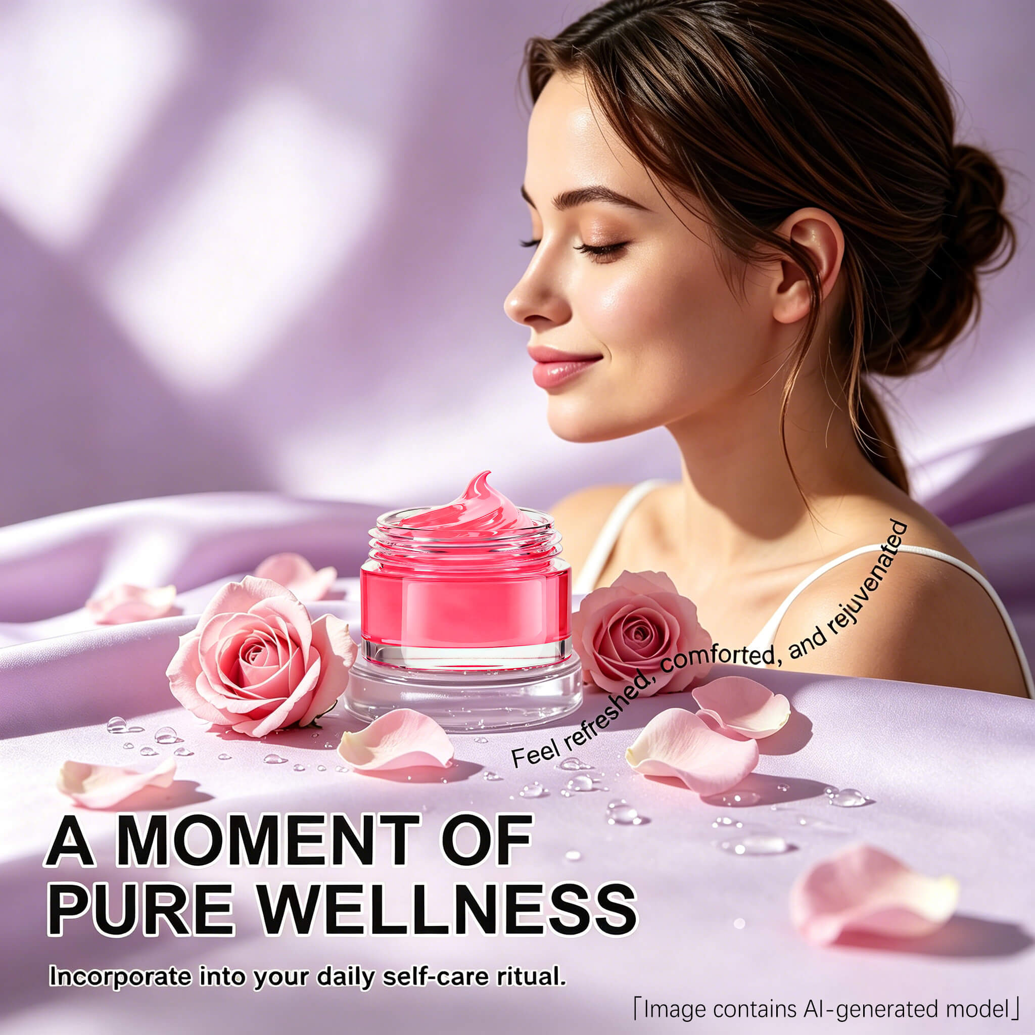Silky smooth texture of Feminine Vaginal Firming Cream for Intimacy, nourishing moisturizing gel for delicate intimate skin