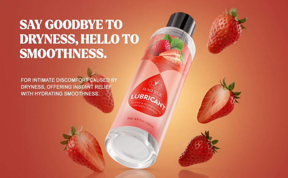 Water-Based Strawberry Flavored Lube 6.8 Fl Oz Travel Size