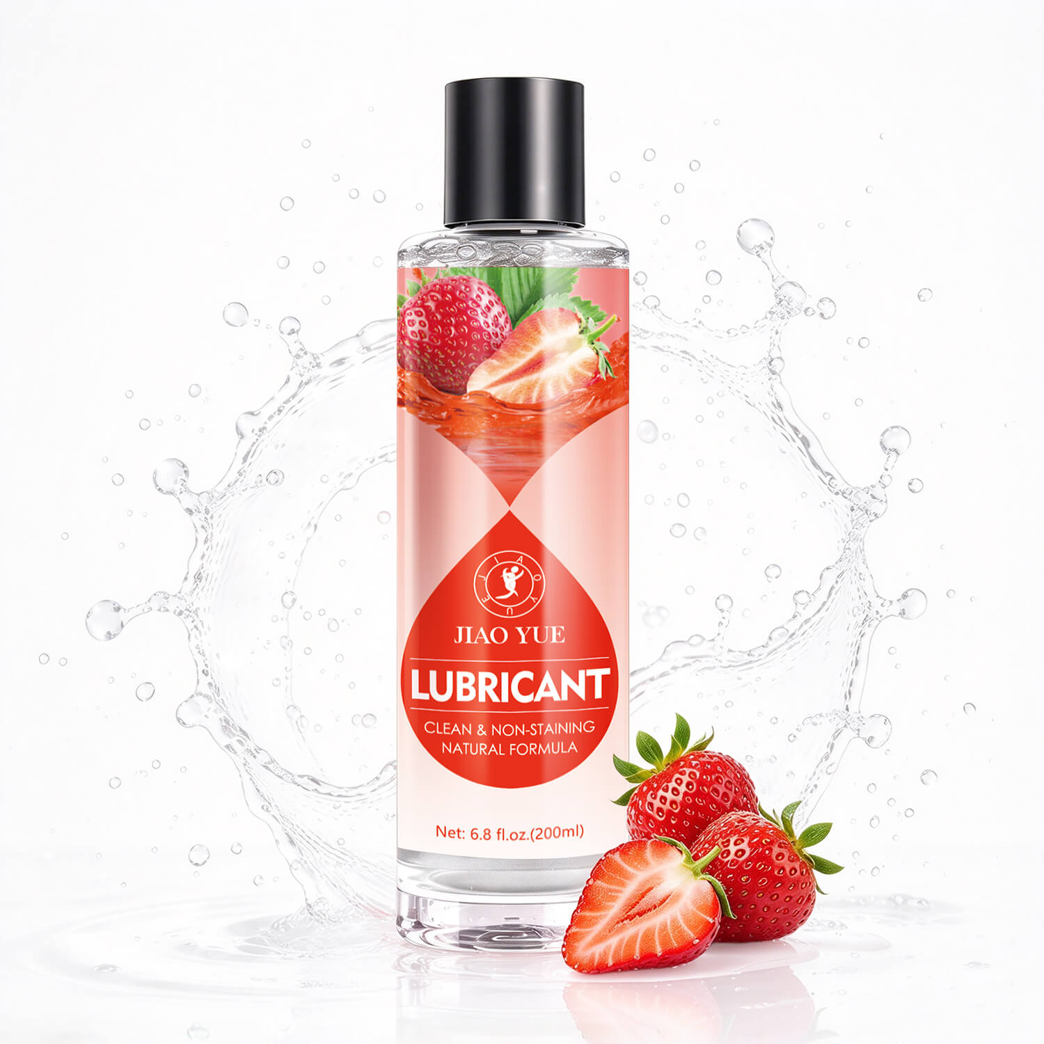 Water-Based Strawberry Flavored Lube 6.8 Fl Oz Travel Size